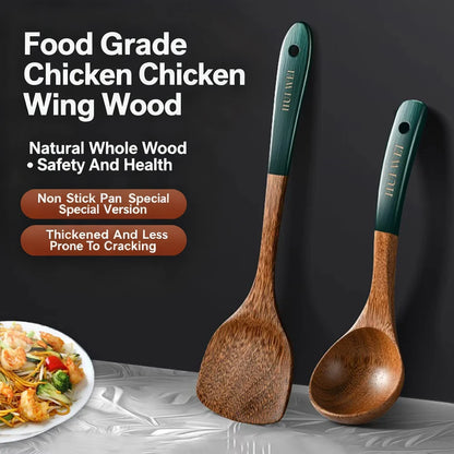 Natural Wood Kitchen Utensil Set