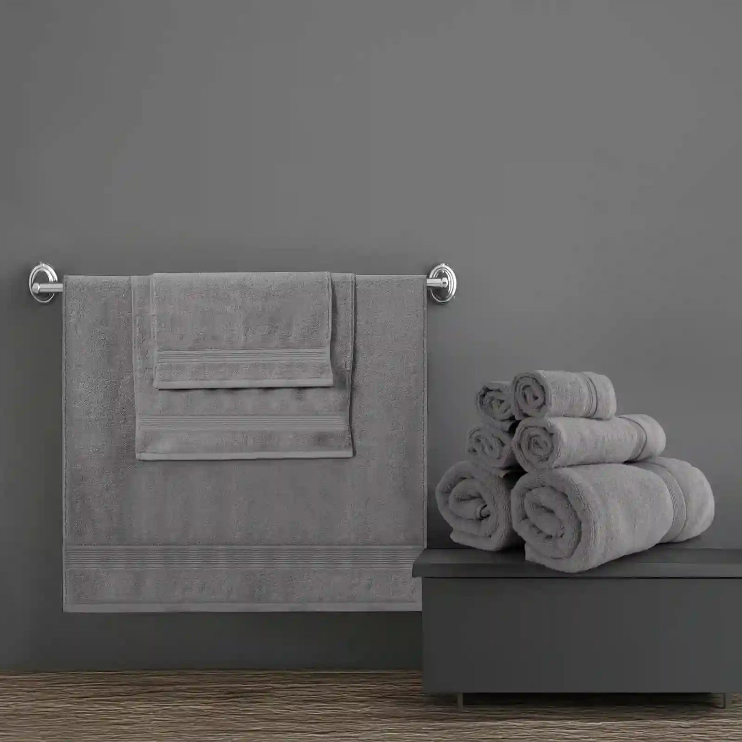 6-Piece Cotton Bath Towel Set