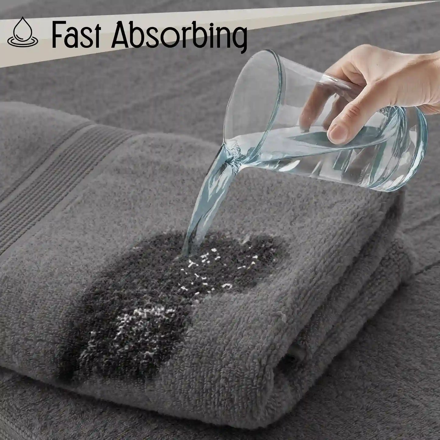 6-Piece Cotton Bath Towel Set