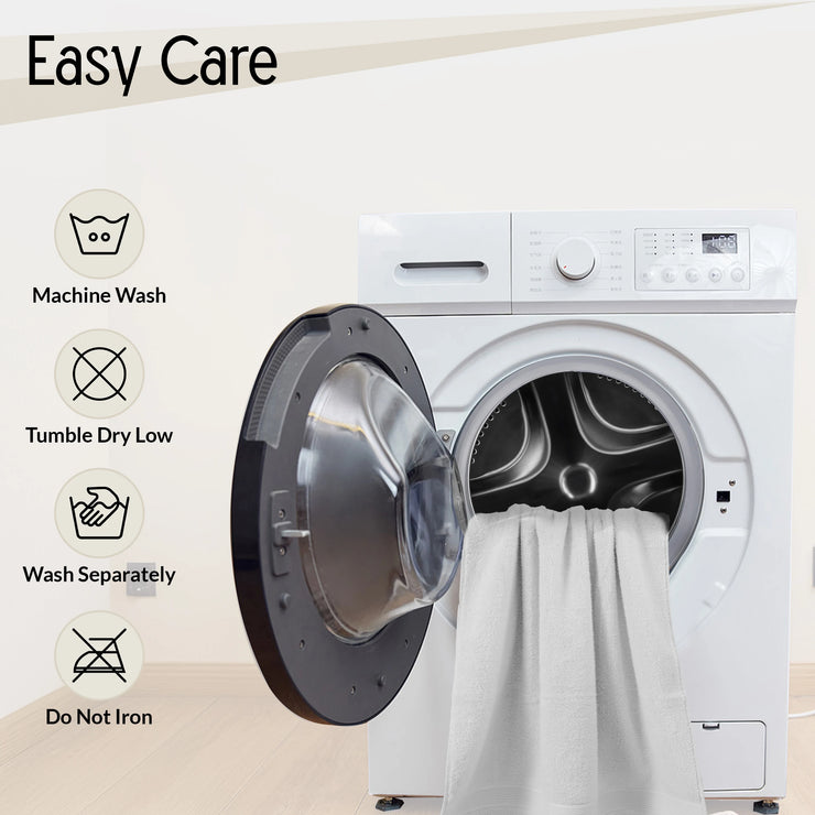 Lux Decor 6-Piece Bath Towel Set – 100% Cotton, 525 GSM, Ultra-Soft & Absorbent