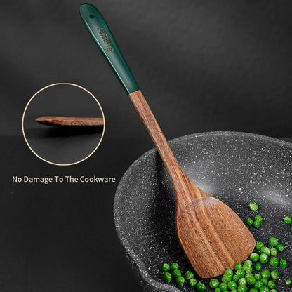 Natural Wood Kitchen Utensil Set