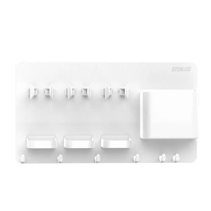 Wall Mounted Electric Toothbrush Holder & Bathroom Organizer