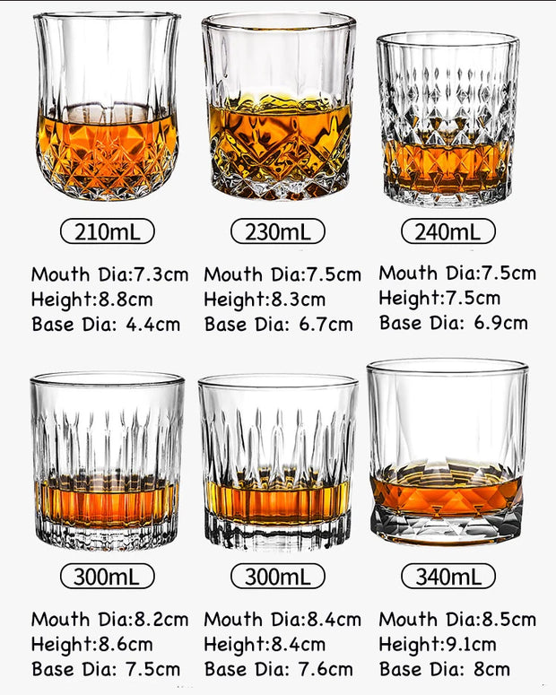 Whiskey and Drink Glasses with elegant design