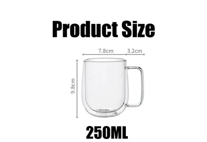Double-Wall Borosilicate Glass Cups