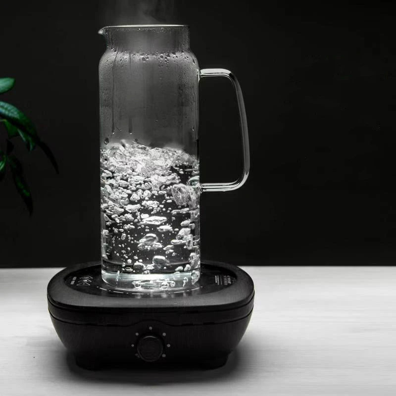Heat-Resistant Glass Water Pitcher with Handle — Borosilicate, 1.2L & 1.5L