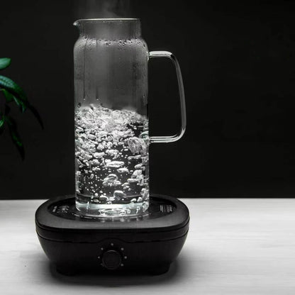 Heat-Resistant Glass Water Pitcher with Handle — Borosilicate, 1.2L & 1.5L