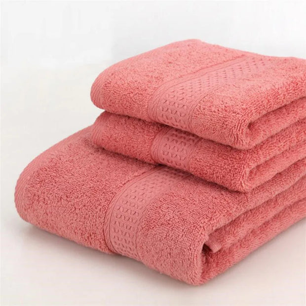 Combed Cotton Towel Set - 17 Colors