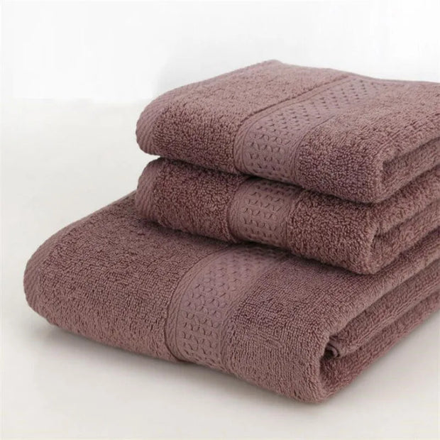 Combed Cotton Towel Set - 17 Colors