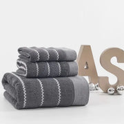3 Pieces Towel Set - 2 Face and 1 Bath Towels