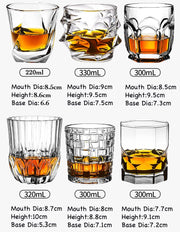 Whiskey and Drink Glasses with elegant design