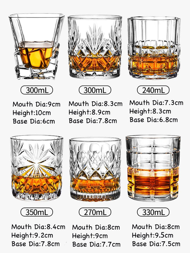 Whiskey and Drink Glasses with elegant design