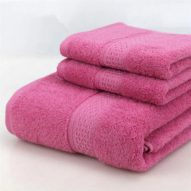 Combed Cotton Towel Set - 17 Colors