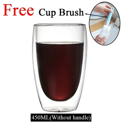Double-Wall Borosilicate Glass Cups