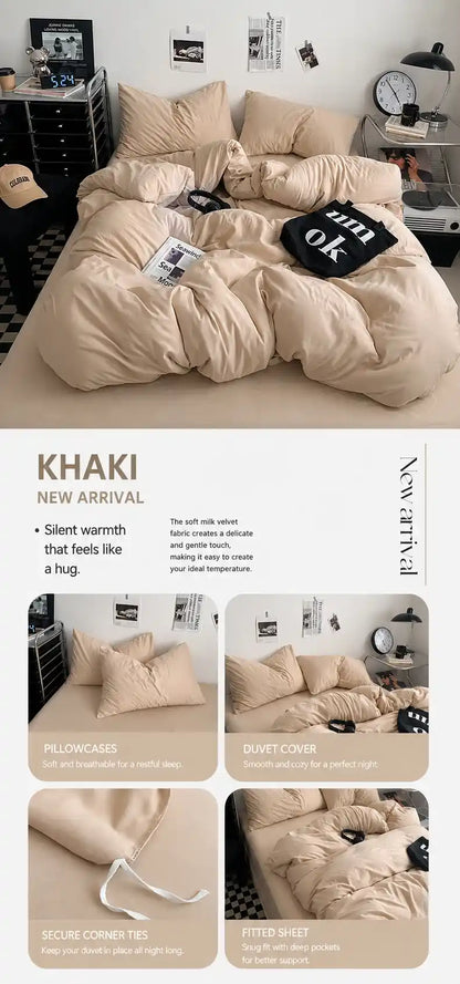100% Washed Cotton Bedding Set