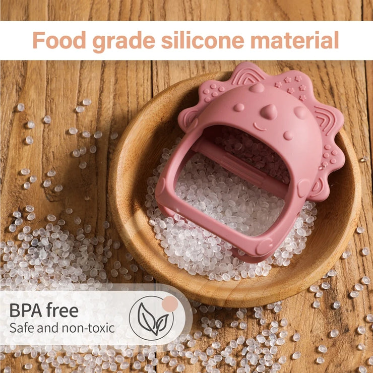 1pc Baby Silicone Teether Glove Shaped