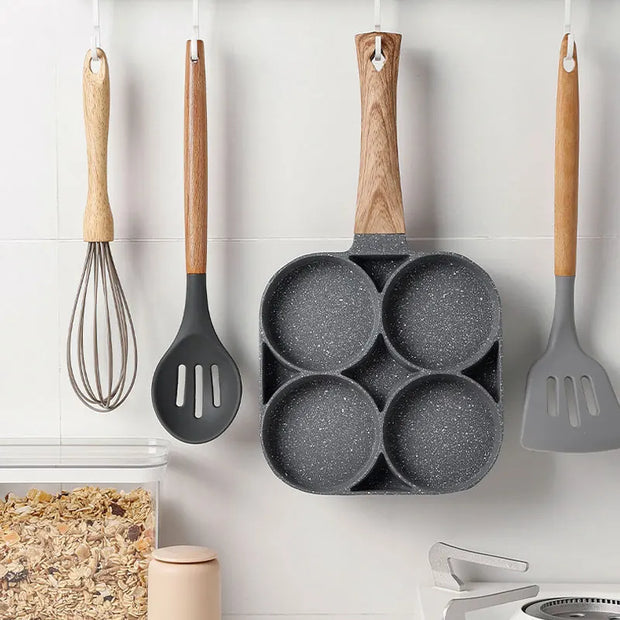 2/4-Hole Non-stick Frying Pan