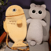 Adorable Hugging Cat Pillow
