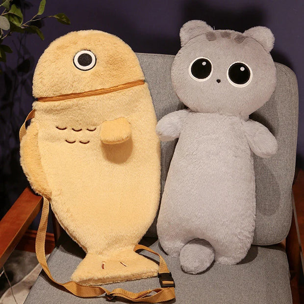 Adorable Hugging Cat Pillow