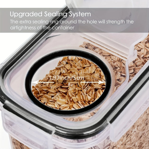 3-Piece Airtight Cereal Storage Containers Set
