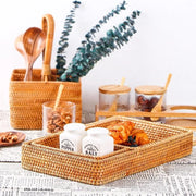 Handwoven Storage Basket - Rattan Tray
