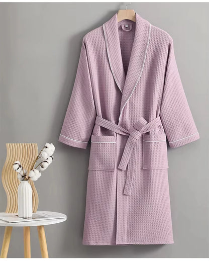Cotton Waffle Weave Bathrobe