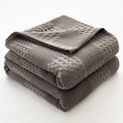 Cotton Waffle Throw Blanket