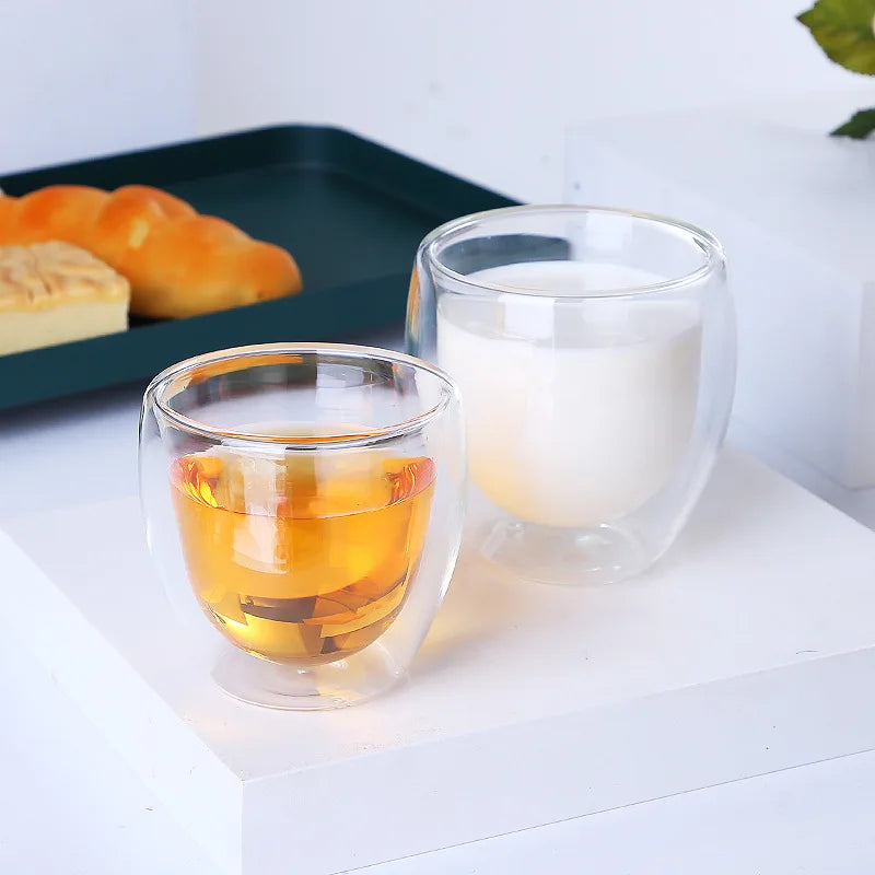 Double-Wall Borosilicate Glass Cups