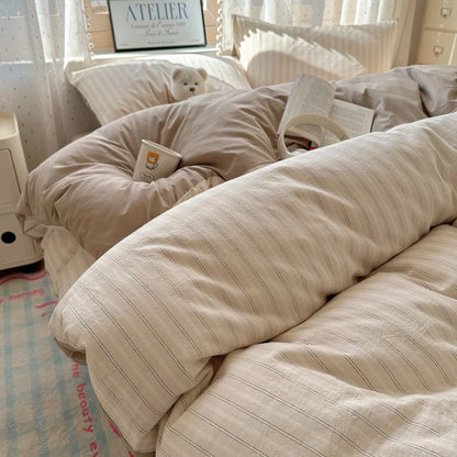 100% Cotton Plaid Duvet Cover