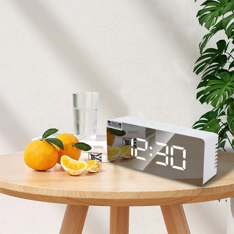 LED Desk Clock with Temperature Display