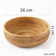 Handwoven Storage Basket - Rattan Tray