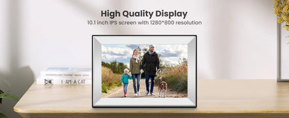 Smart Digital Photo Frame 10.1" — WiFi, HD Touch Screen & 32GB Storage
