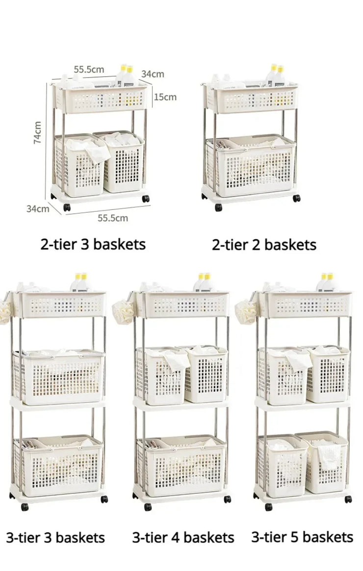 Multifunctional Storage Rolling Cart