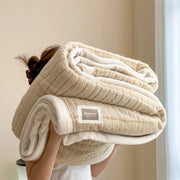 Double-sided Velvet Blanket and Pillowcase Set | Super Soft, Warm and Comfortable.