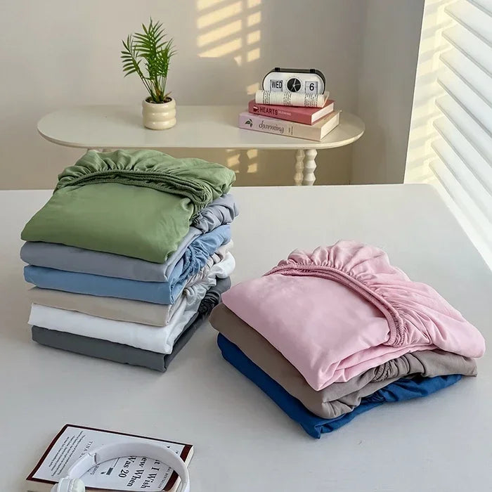 Washed Polyester Fitted Sheet