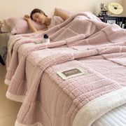 Double-sided Velvet Blanket and Pillowcase Set | Super Soft, Warm and Comfortable.