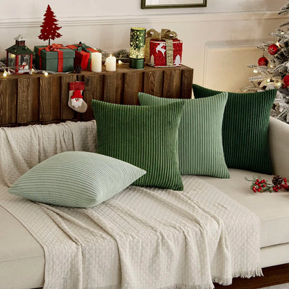 Set of 4 Textured Boho Pillow Covers
