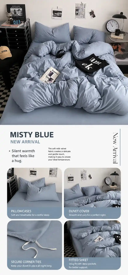 100% Washed Cotton Bedding Set