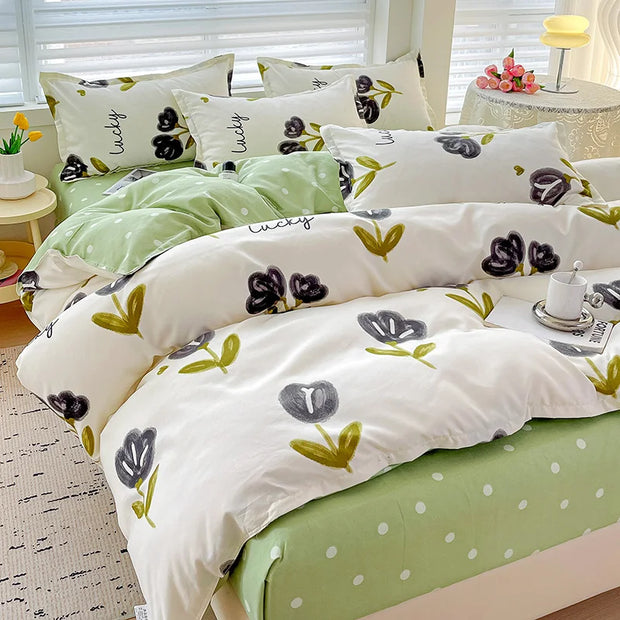 4 Pieces Bedding Set