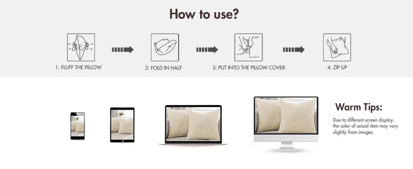 Decorative Throw Pillow Covers