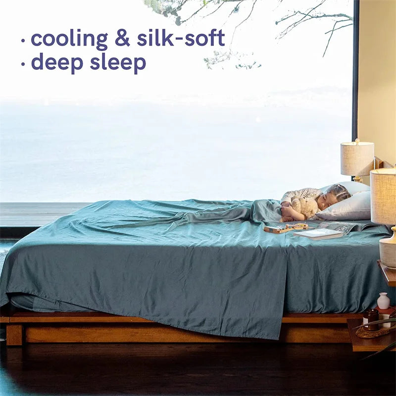 100% Pure Bamboo Bed Sheet Set – 4 or 6 Pieces