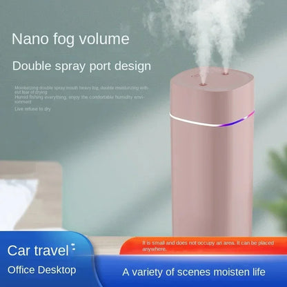 Dual-Nozzle USB Desk Humidifier