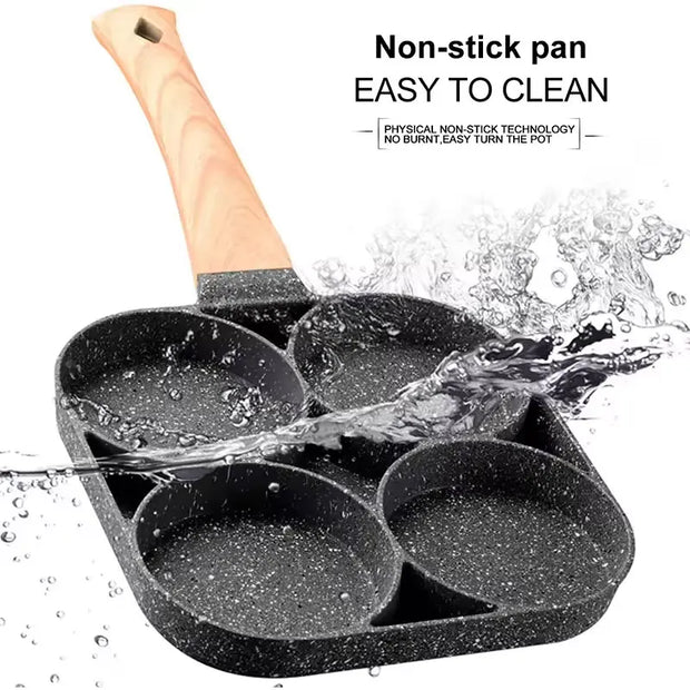 2/4-Hole Non-stick Frying Pan