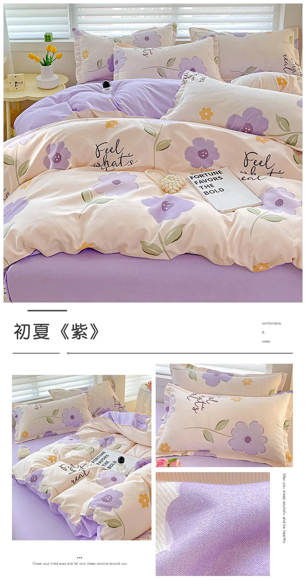 4 Pieces Bedding Set