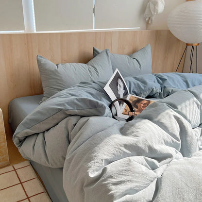 100% Cotton Plaid Duvet Cover