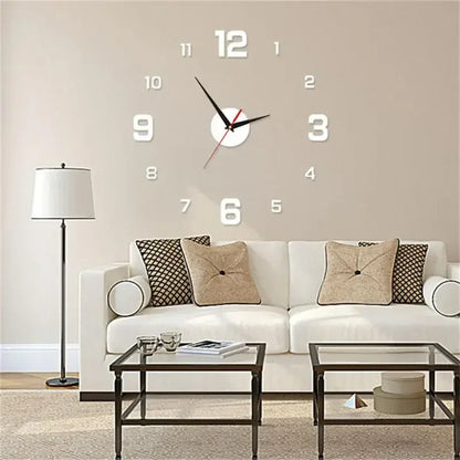 Frameless 3D Wall Clock 15.7"