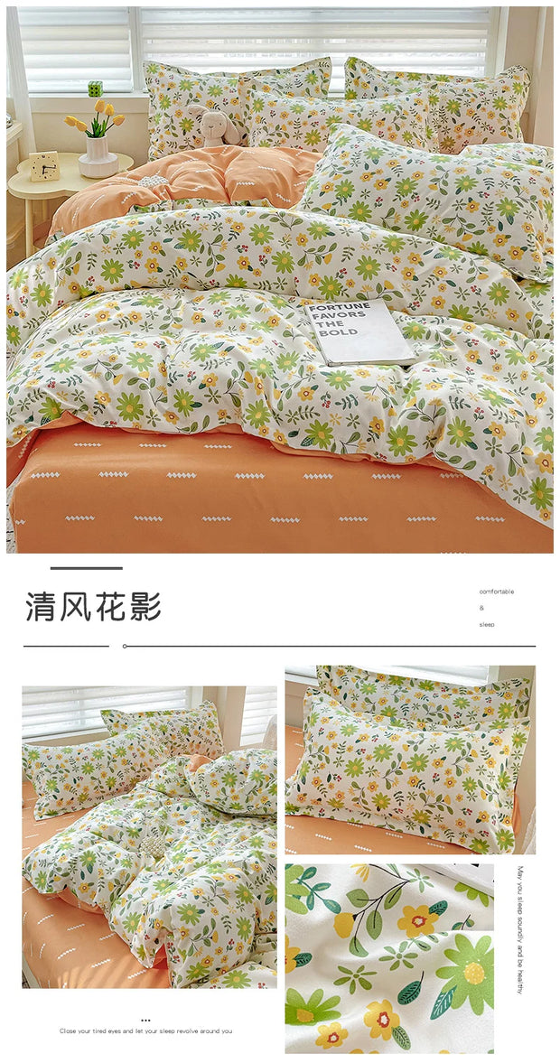 4 Pieces Bedding Set