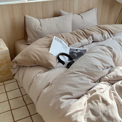100% Cotton Plaid Duvet Cover