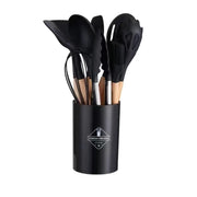 Set of 12 Multi-Colored Silicone Kitchen Utensils