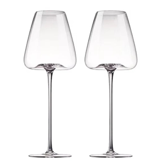 Elegant Hand-Blown Wine Glass Set