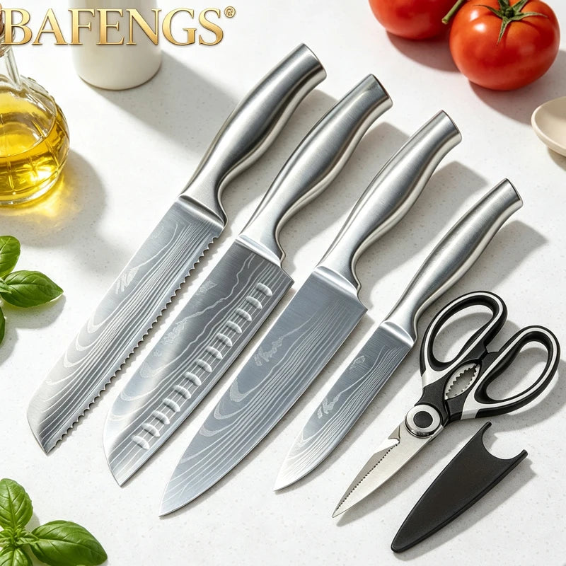 Stainless Steel Kitchen Knives & Sets